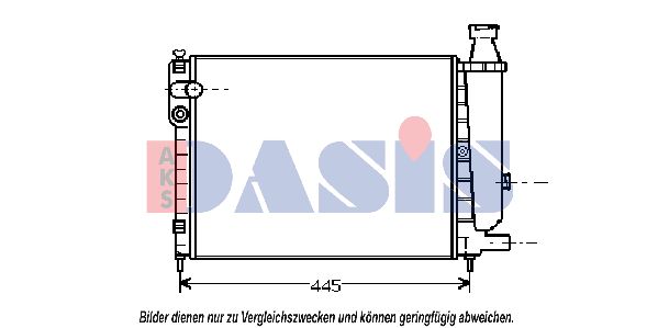 AKS DASIS radiatorius, variklio aušinimas 060340N